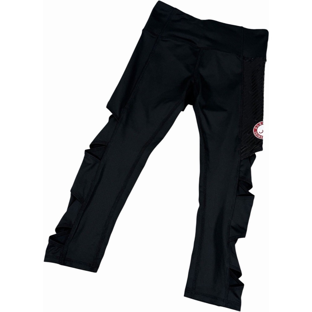 Rivalry Threads Alabama Crimson Tide Women's Cutout Capri Leggings Size S